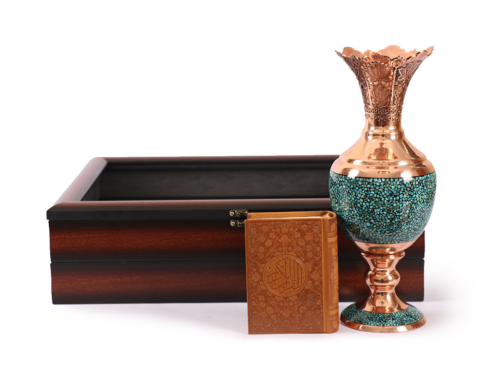 112-1 ست هدیه خاص سنبلدان فیروزه کوبی