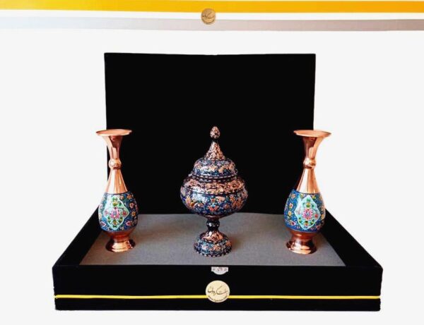 ست شکلات خوری حکاکی پرداز و گلدان
