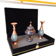 ست شکلات خوری حکاکی پرداز و گلدان