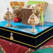ست شکلات خوری خاتم کاری و آجیل