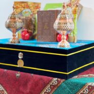 ست شکلات خوری خاتم کاری و آجیل