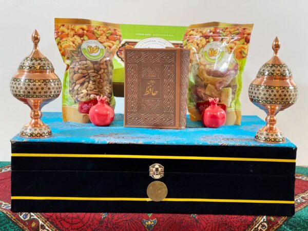 ست شکلات خوری خاتم کاری و آجیل