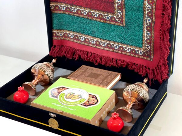 ست شکلات خوری خاتم کاری و آجیل