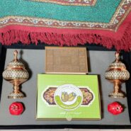 ست شکلات خوری خاتم کاری و آجیل