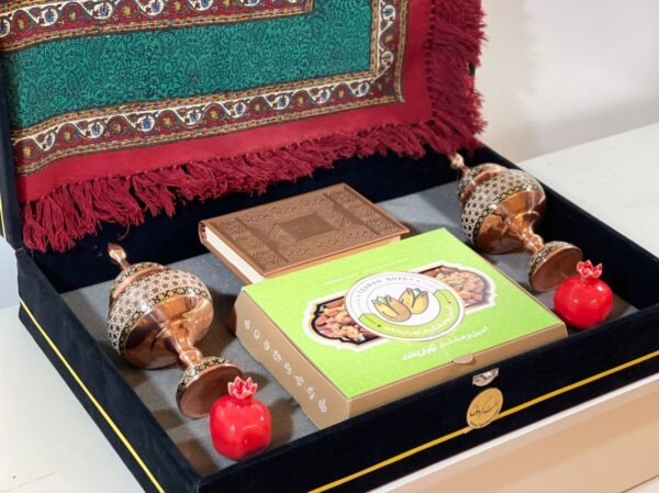 ست شکلات خوری خاتم کاری و آجیل