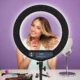 رینگ لایت GlowMaster Pro 21 اینچ با نور گرم، سرد و طبیعی برای عکاسی حرفه‌ای
